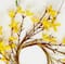 Worth Imports; 4.25" Artificial Spring Flower Forsythia Pillar Candle Rings, 2ct.; Category:Spring Floral Arrangements; Image:3